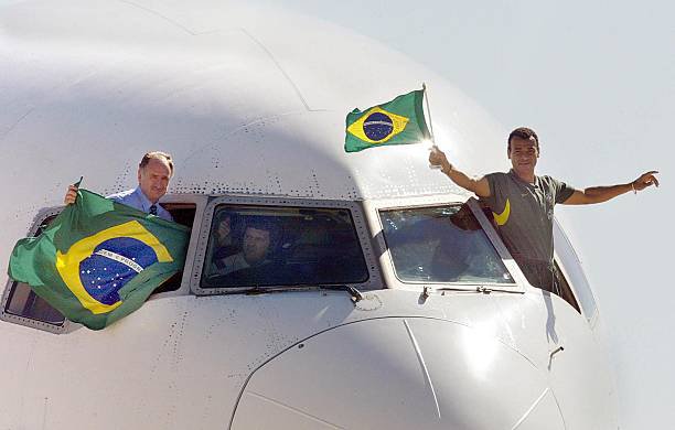 Luiz Felipe Scolari dan Cafu (c) AFP