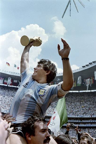 Diego Maradona, Piala Dunia 1986 (c) AFP