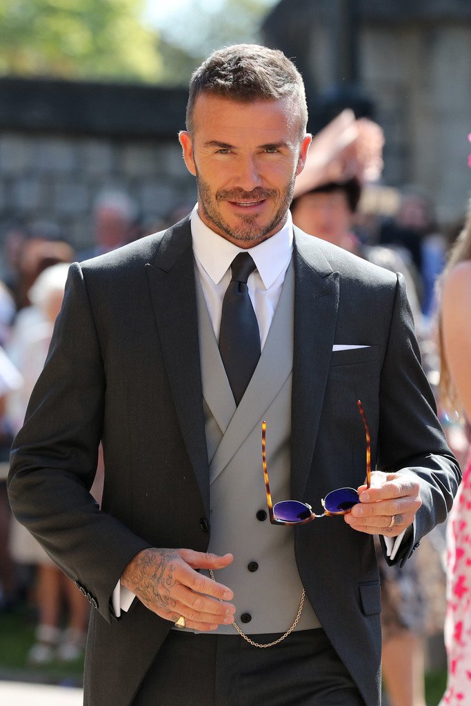 David Beckham dan Victoria Beckham menghadiri Royal Wedding Kerajaan Inggris