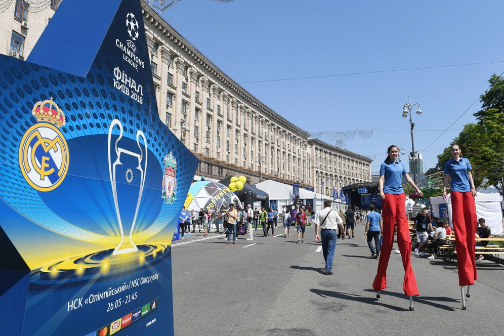 Fan zone di Kiev, tuan rumah final Liga Champions 2018.