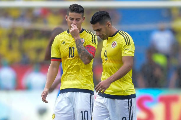 James Rodriguez dan Radamel Falcao (c) AFP