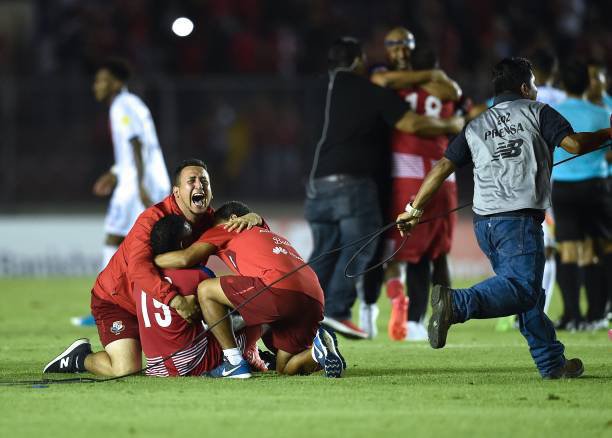 Selebrasi kelolosan Panama (c) AFP