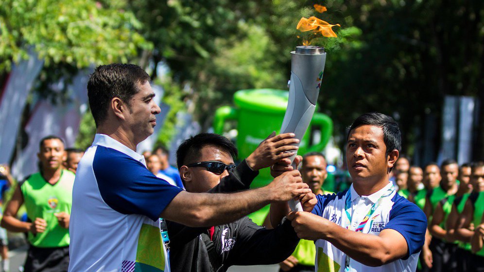 Torch relay di Bali