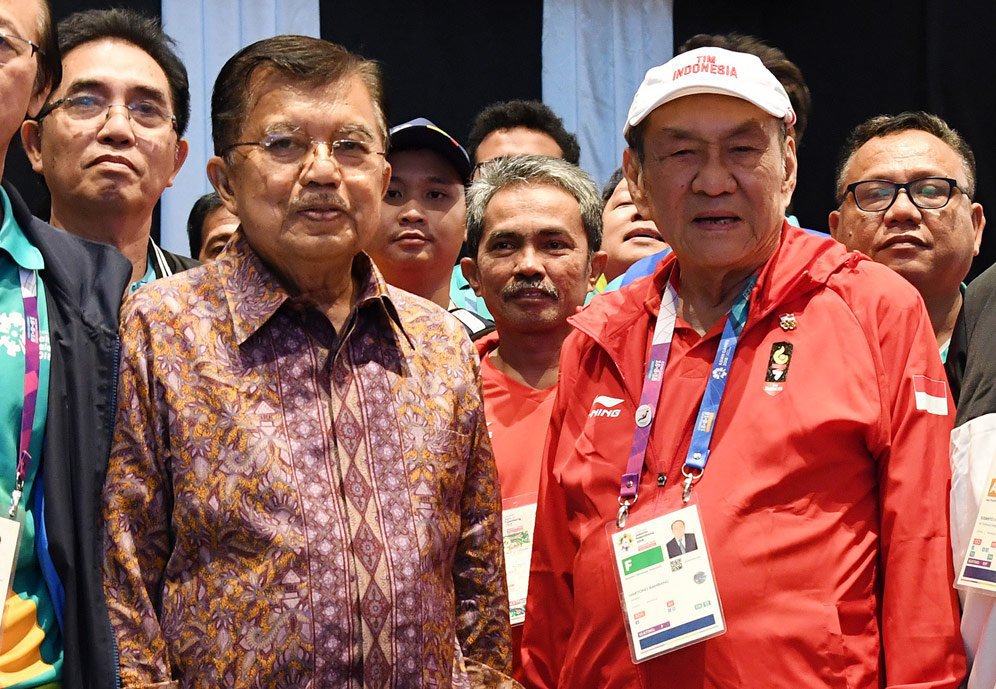 Jusuf Kalla dan Bambang Hartono (c) Inasgoc/Antara