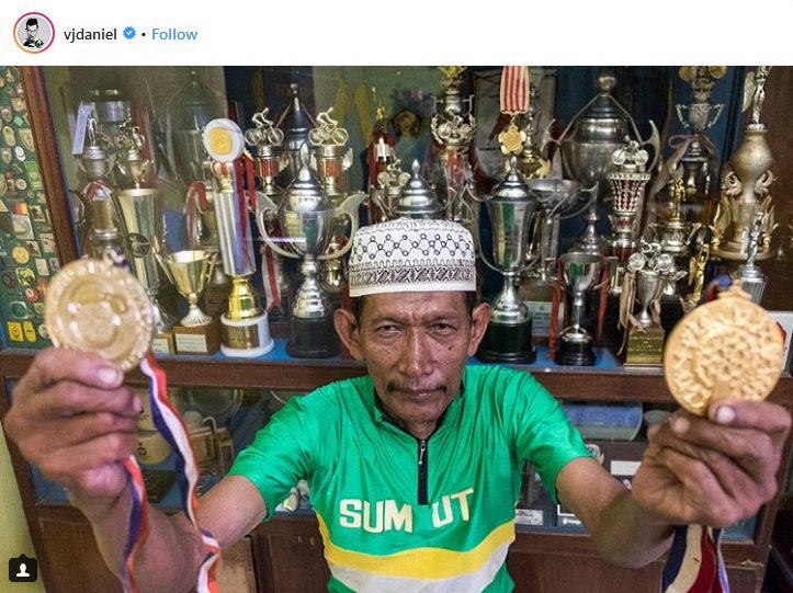 Sutiyono menjadi salah satu atlet veteran nasional dalam kampanye #KemenanganItuDekat