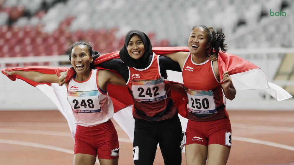 3 Atlet Indonesia Sapu Bersih Medali Para Atletik 100 Meter &copy;Bola.com/M Iqbal Ichsan