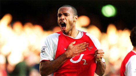 Thierry Henry saat aktif bermain (c) Arsenal