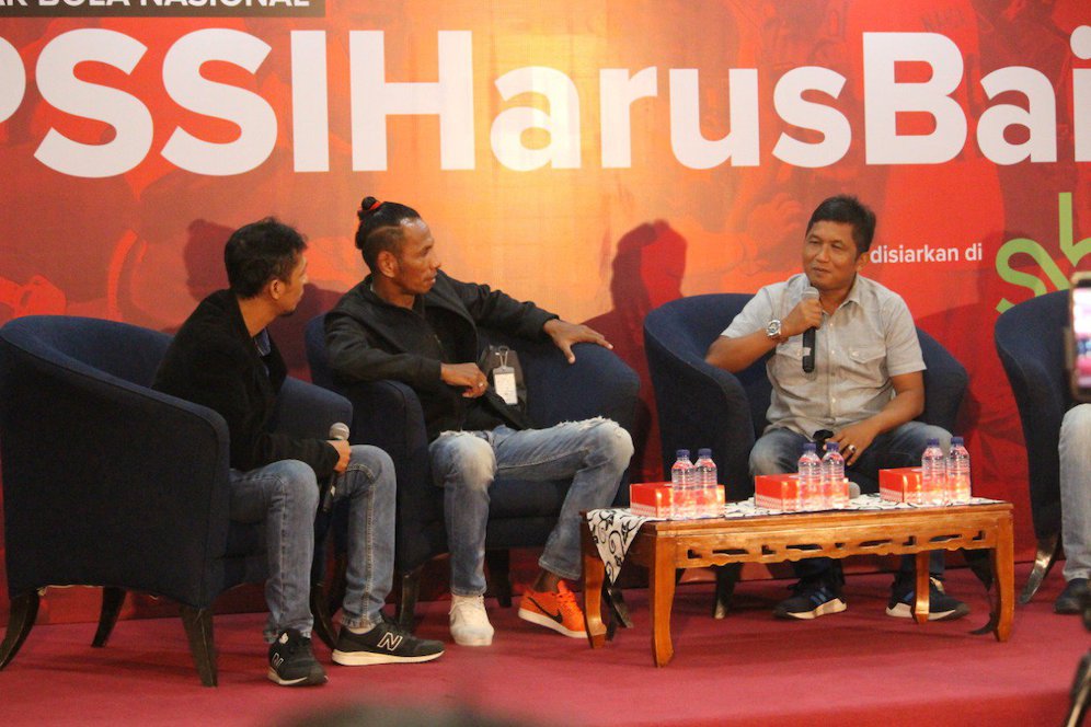 Suasana diskusi PSSI Harus Baik. (c) Mustopa