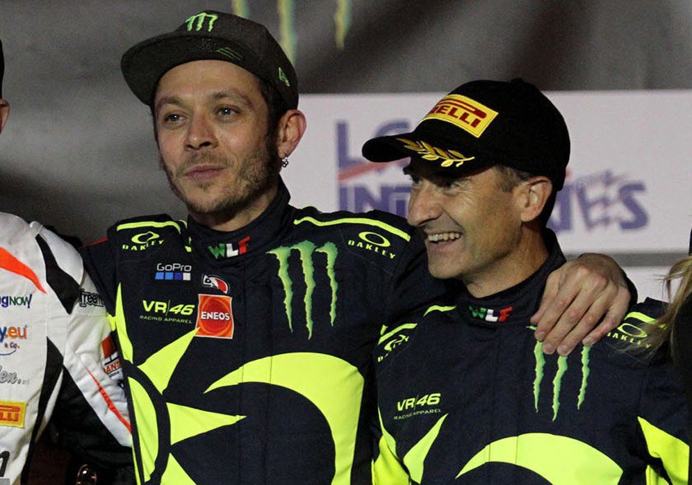 Valentino Rossi dan Carlo Cassina (c) Monza Eni Circuit/Lorenzo Beretta
