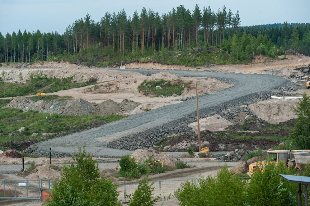 Kymi Ring dalam proses pembangunan. (c) Wikipedia/Tuomas Vitikainen