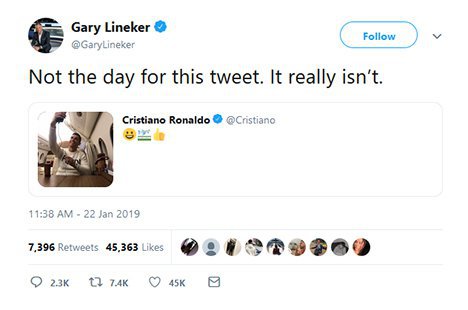 Tweet Gary Lineker
