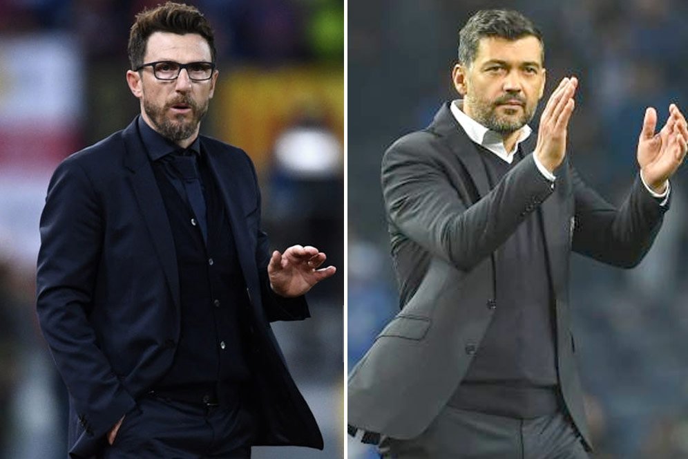 Eusebio Di Francesco - Sergio Conceicao (c) AFP