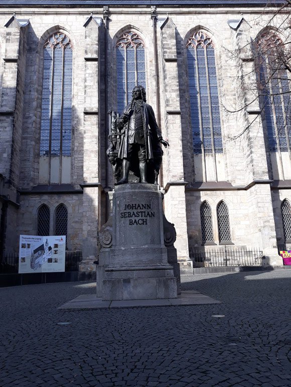 Monumen Johan Sebastian Bach yang terdapat di kota Leipzig, Jerman. (c) Asad Arifin