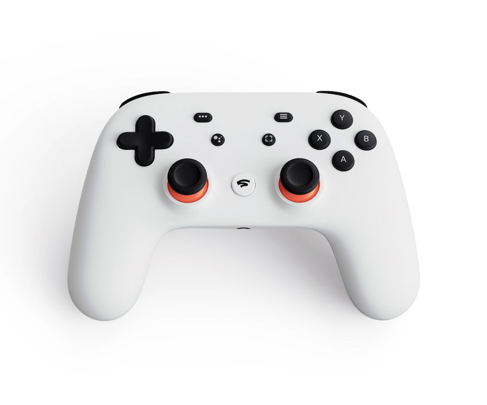 Google Stadia controller. (c) AP