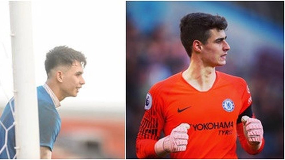 Kiper Timnas Indonesia U-22, Nadeo Argawinata yang disebut mirip dengan penjaga gawang Chelsea, Kepa Arrizabalaga. (c) Instagram/Nadeo Argawinata/ Kepa Arrizabalaga