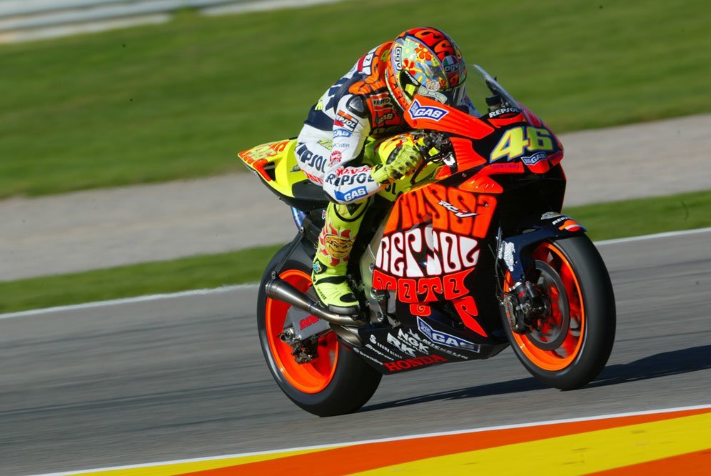 Valentino Rossi di MotoGP Valencia 2003. (c) Twitter/MotoGP