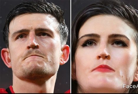 Harry Maguire di FaceApp (c) The Sun