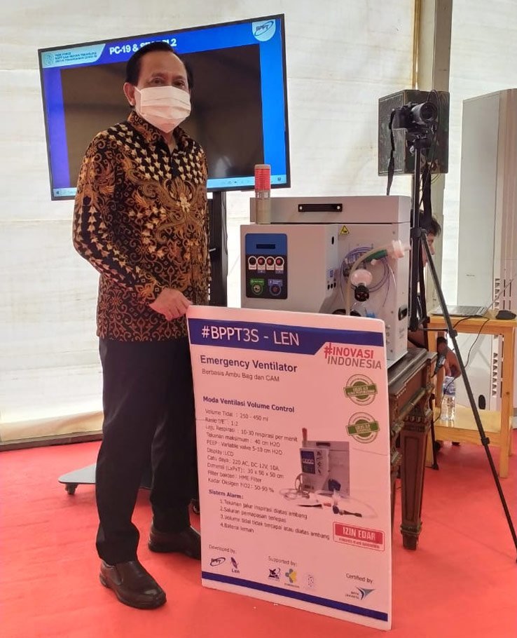 Ketua Umum YPP, Bapak Imam Sudjarwo menyalurkan donasi melalui Kemenristek untuk memproduksi 80 ventilator, 4,000 alat tes PCR dan 4,000 rapid test karya putra-putri bangsa. (c) emtek