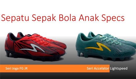 Pilihan sepatu sepak bola anak merek Specs, modelnya tidak kalah dari brand impor. (c) istimewa