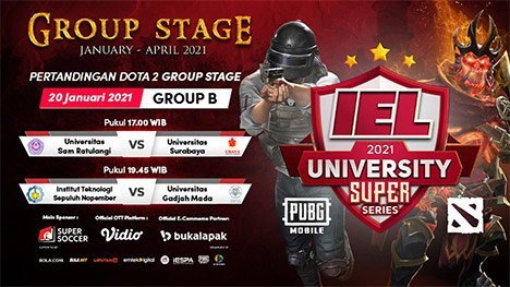 Live streaming IEL University Super Series 2021 dapat disaksikan melalui platform Vidio, laman Bola.net, dan Bola.com. (c) vidio