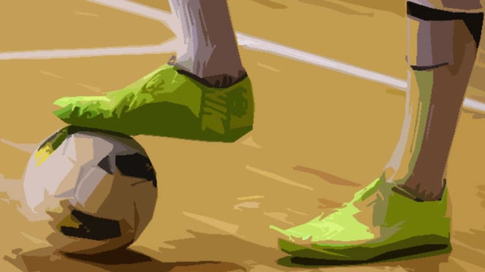 Ilustrasi sepatu futsal. (c) Bola.com