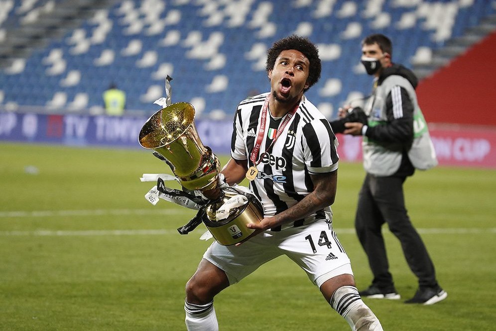 Juventus juara Coppa Italia 2020-2021 setelah mengalahkan Atalanta 2-1 di Stadion Mapei, Kamis (20/5/2021) dini hari WIB. (c) AP Photo