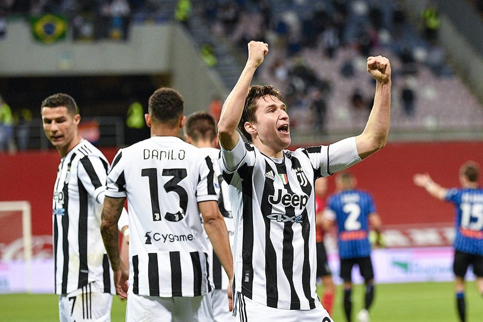Juventus juara Coppa Italia 2020-2021 setelah mengalahkan Atalanta 2-1 di Stadion Mapei, Kamis (20/5/2021) dini hari WIB. (c) AP Photo