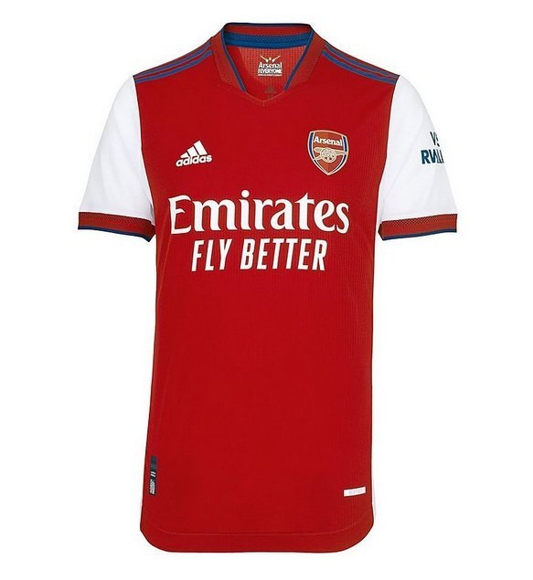 Detail jersey kandang Arsenal musim 2021/22 (c) Adidas