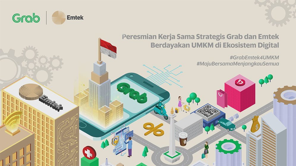 Kolaborasi strategis menggabungkan kekuatan superapp Grab dengan portofolio bisnis media, all-commerce, dan content production dari Emtek Group. (c) dok.grab