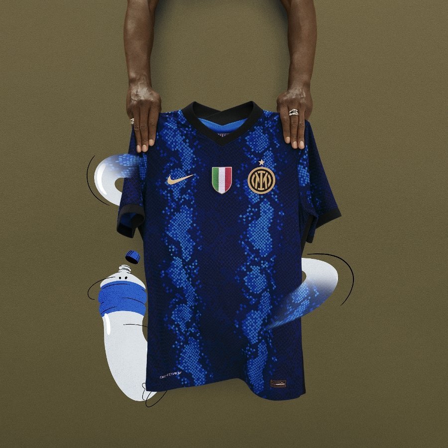 Detail jersey home Inter Milan 2021/22 (c) FC Inter Milan