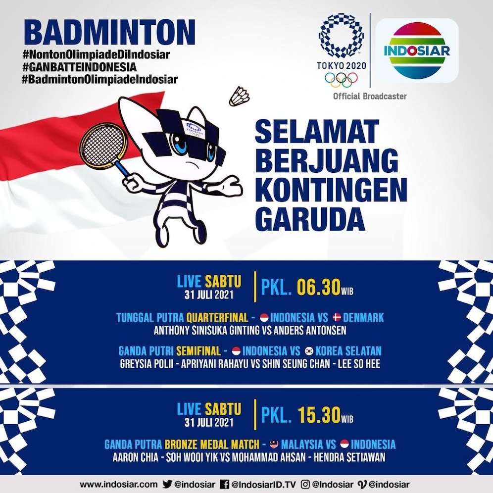 Badminton olimpiade 2021