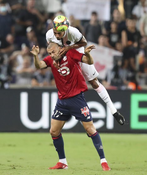 PSG kalah kalah dari Lille pada laga Trophee des Champions, Senin (2/8/2021) dini hari WIB, dengan skor 1-0. (c) AP Photo