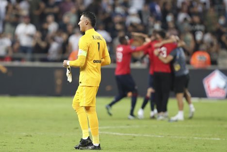 PSG kalah kalah dari Lille pada laga Trophee des Champions, Senin (2/8/2021) dini hari WIB, dengan skor 1-0. (c) AP Photo