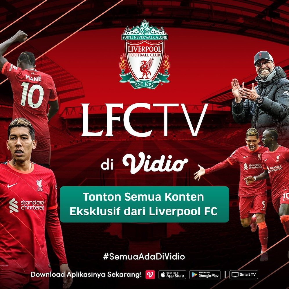 LFCTV kini bisa ditonton di Vidio (c) Vidio