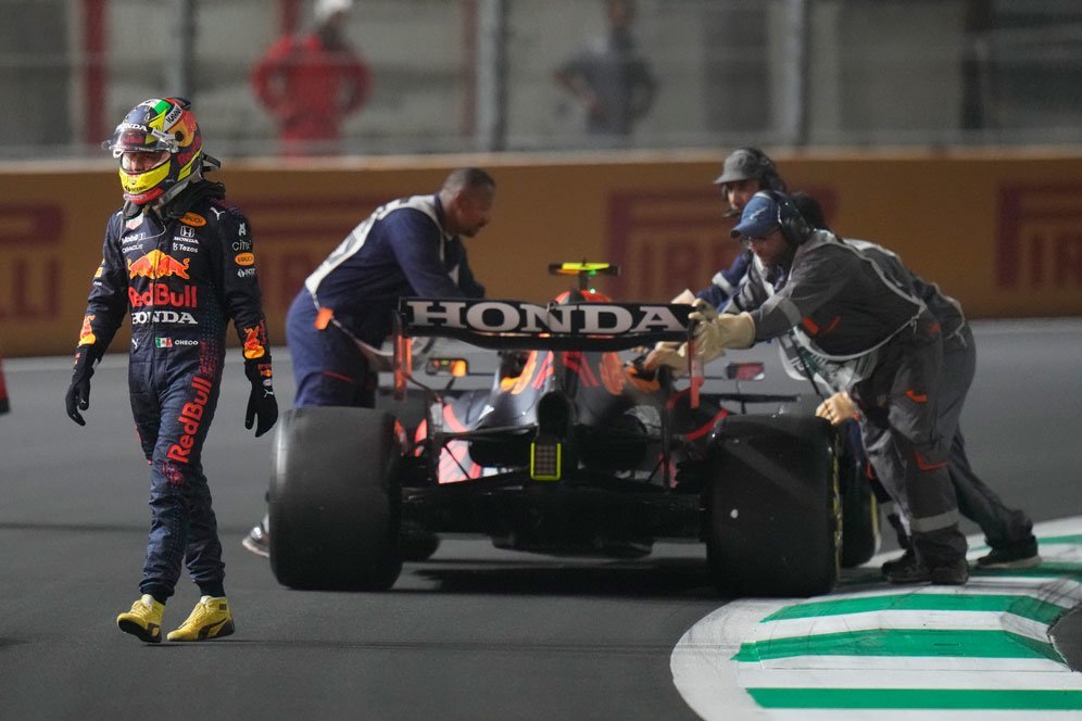 Pembalap Red Bull Racing Honda, Sergio Perez (c) AP Photo