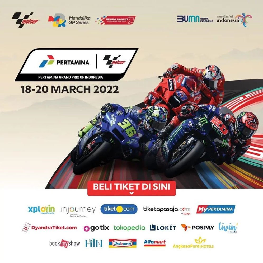 Penjualan tiket MotoGP Indonesia 2022 di Sirkuit Mandalika, Lombok. (c) MGPA