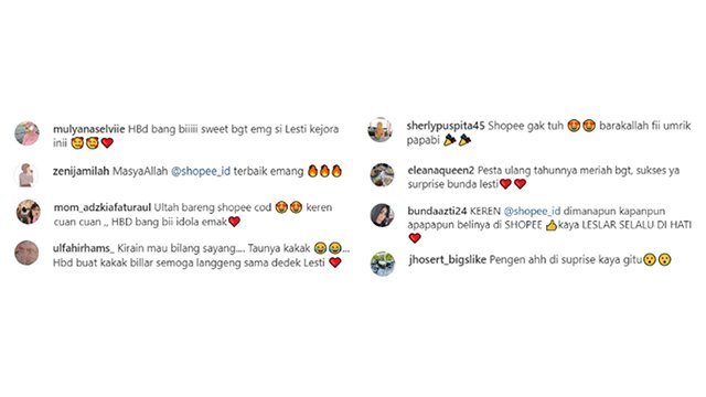 Komentar netizen di kolom komentar Instagram @lambe_turah