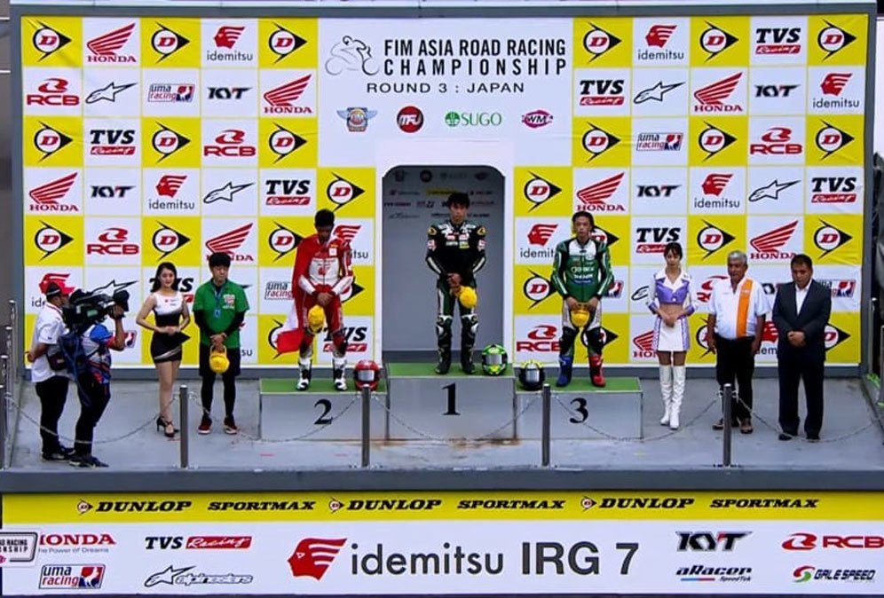 Podium ARRC Jepang 2022 di Sirkuit Sugo (c) Astra Honda Motor