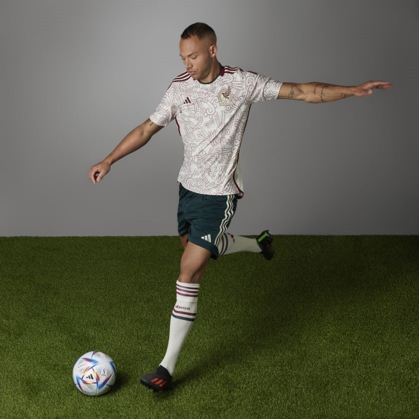 Jersey tandang Meksiko untuk Piala Dunia 2022 (c) Adidas