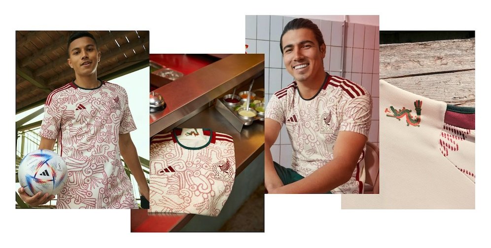 Jersey tandang Meksiko untuk Piala Dunia 2022 (c) Adidas