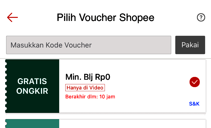 Shopee Video (c) Istimewa