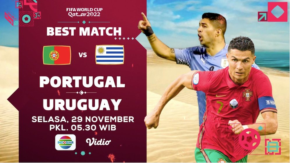 Laga best match Piala Dunia 2022: Portugal vs Uruguay (c) SCM