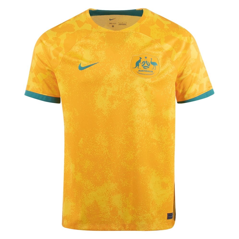 Jersey kandang Australia untuk Piala Dunia 2022 (c) Nike