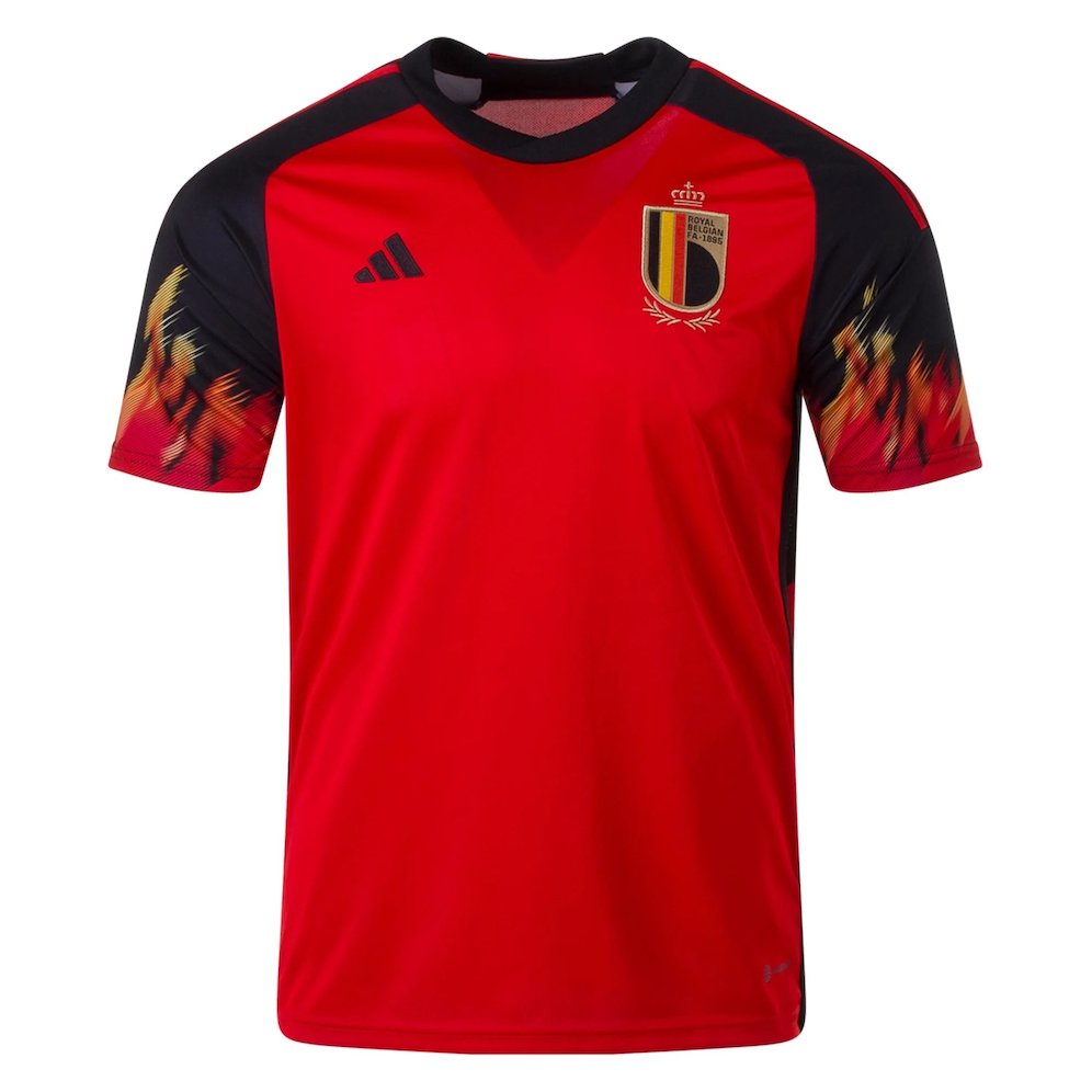 Jersey Kandang Belgia di Piala Dunia 2022 (c) Adidas