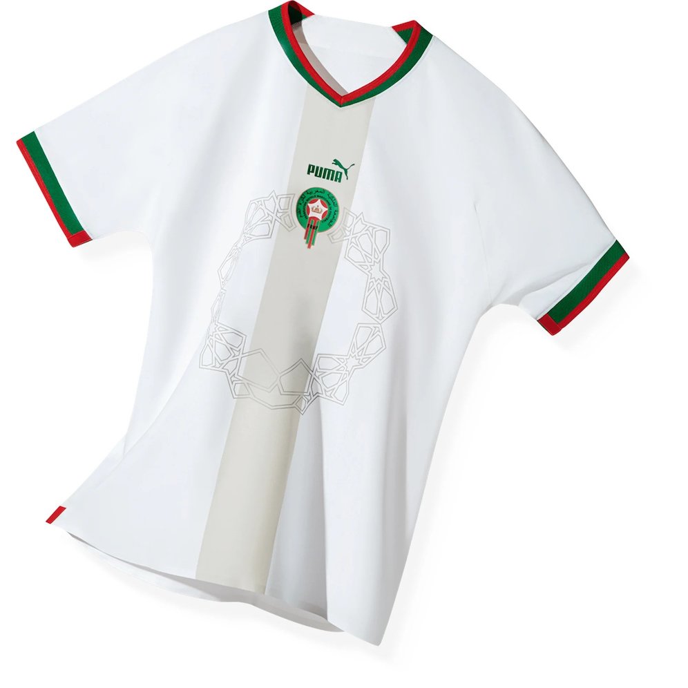 Jersey Tandang Maroko di Piala Dunia 2022 (c) Puma