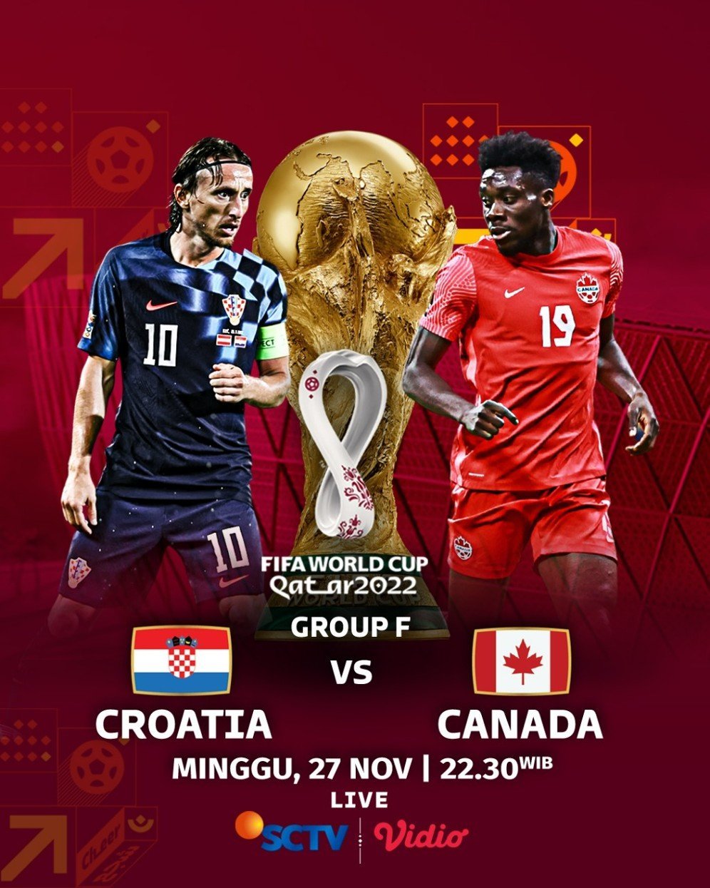 Duel Kroasia vs Kanada di Piala Dunia 2022 (c) SCM