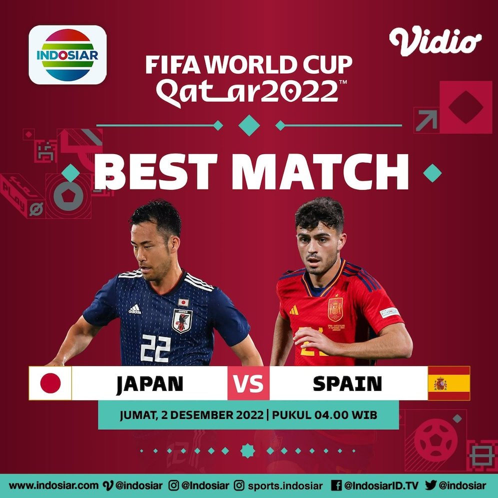 Laga best match Piala Dunia 2022: Jepang vs Spanyol (c) SCM