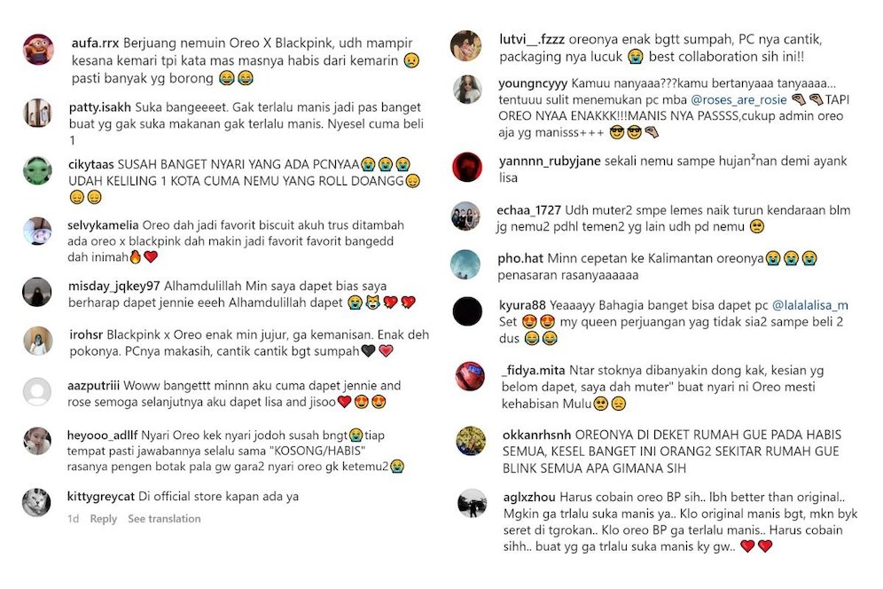 Oreo X Blackpink (c) Istimewa
