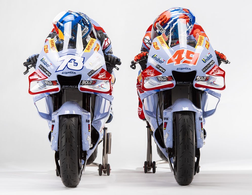 Pembalap Gresini Racing, Alex Marquez dan Fabio di Giannantonio (c) Gresini Racing