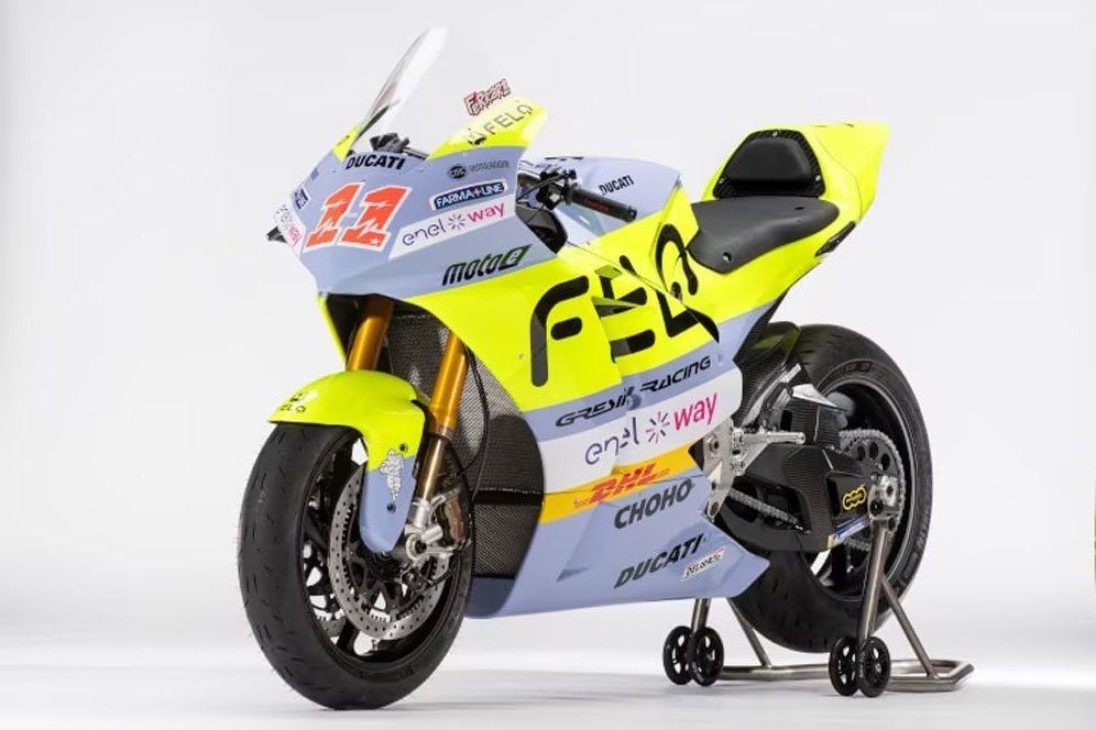 Motor Ducati V21L milik Gresini Racing di MotoE 2023. (c) Gresini Racing